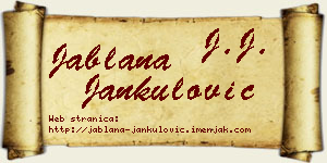 Jablana Jankulović vizit kartica